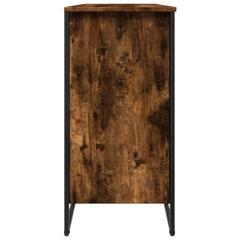Półka na buty, przydymiony dąb, 80x38x78 cm