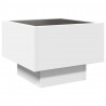 Stolik nocny z LED Infinity, biały, 40x40x30 cm