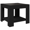 Stolik kawowy z LED, czarny, 53x53x45 cm