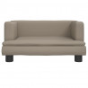 Sofa dla dzieci, cappuccino, 60x40x30 cm, sztuczna skóra