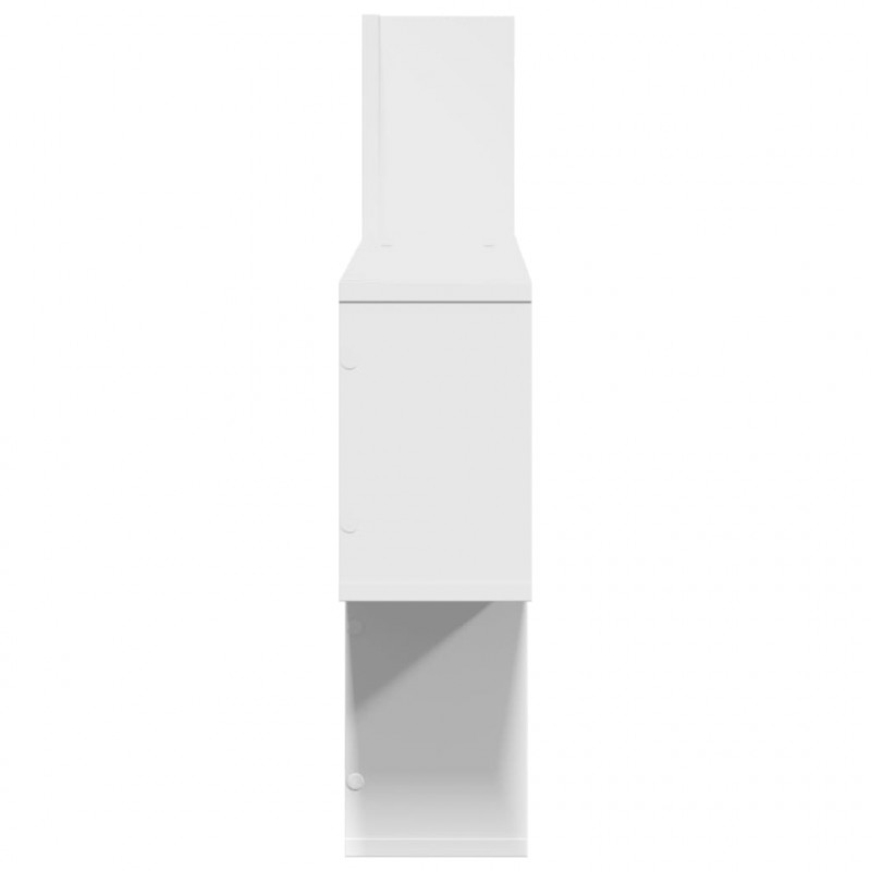 Półka ścienna, biała, 100x15x70 cm, materiał drewnopochodny