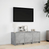 Szafka TV z LED, szarość betonu, 97x34x40 cm