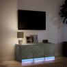 Szafka TV z LED, szarość betonu, 97x34x40 cm