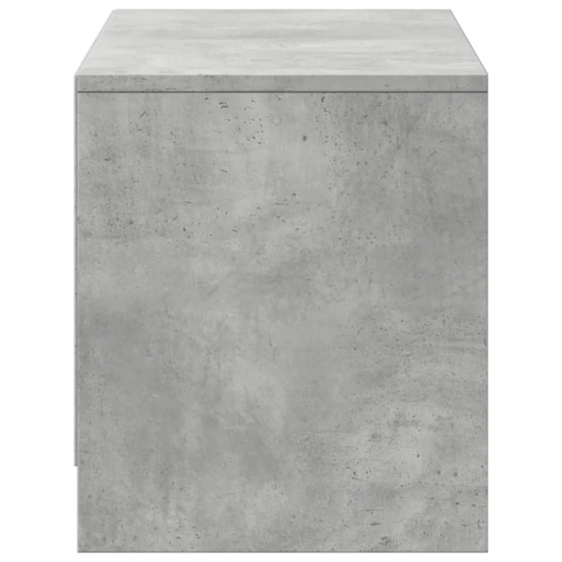Szafka TV z LED, szarość betonu, 97x34x40 cm