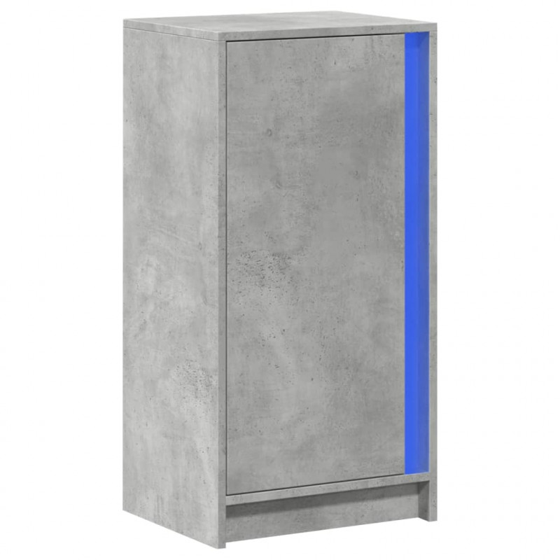 Szafka z LED, szarość betonu, 42,5x34x85 cm