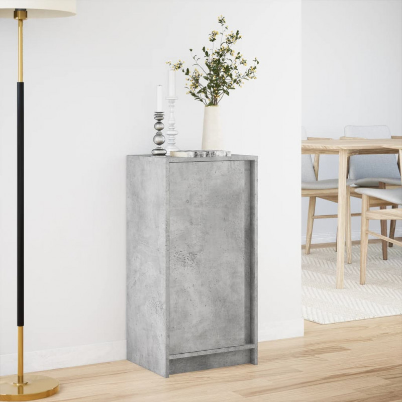 Szafka z LED, szarość betonu, 42,5x34x85 cm