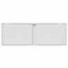 Ścienna szafka TV z LED, biała, 100x31x35 cm