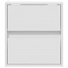 Ścienne szafki TV z LED, 2 szt., białe, 41x31x45 cm