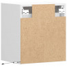 Ścienne szafki TV z LED, 2 szt., białe, 41x31x45 cm