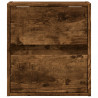 Ścienna szafka TV z LED, przydymiony dąb, 41x31x45 cm