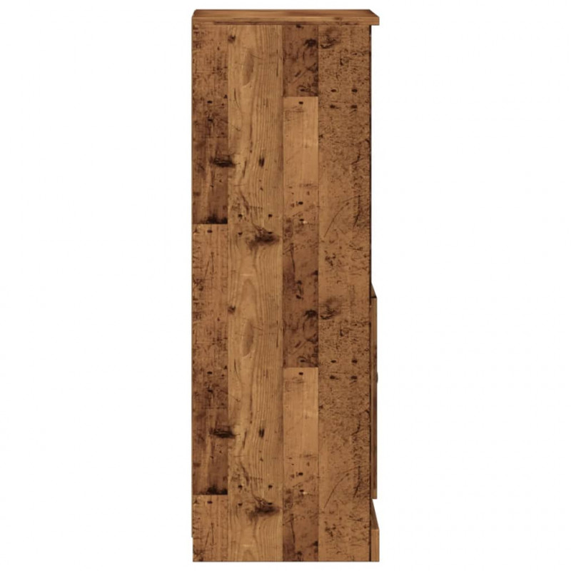 Szafka, stare drewno, 36x35,5x103,5 cm, materiał drewnopochodny