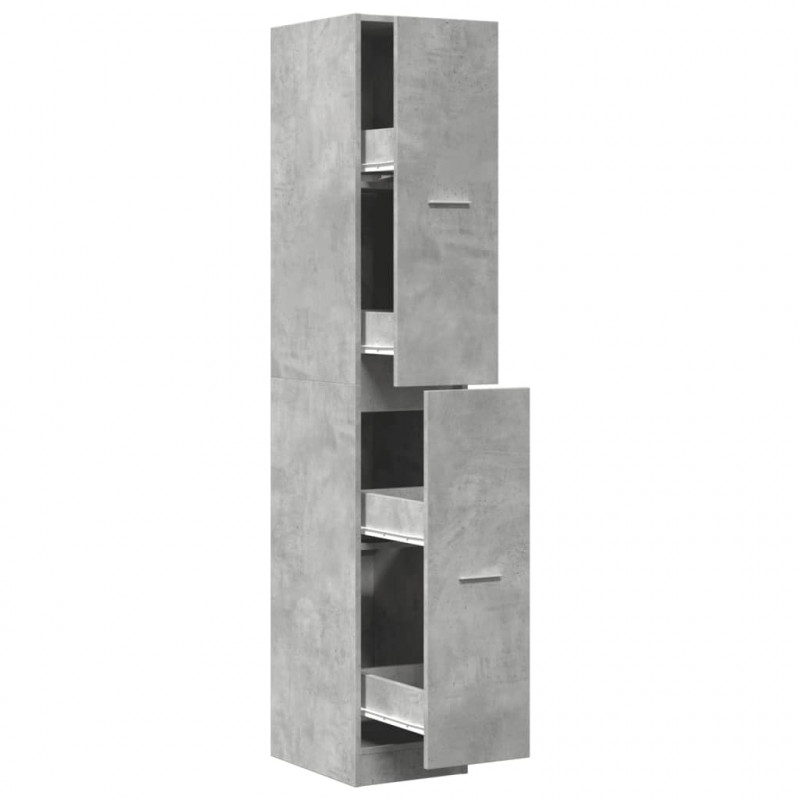 Szafka apteczna, szarość betonu, 30x41x174,5 cm