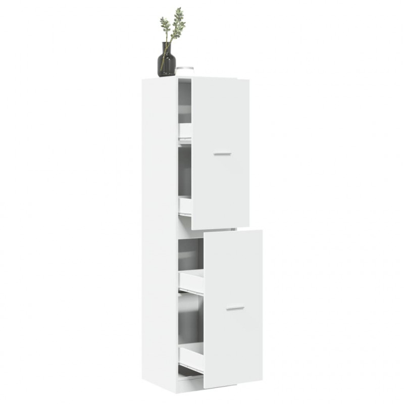Szafka apteczna, biała, 40x41x174,5 cm, materiał drewnopochodny