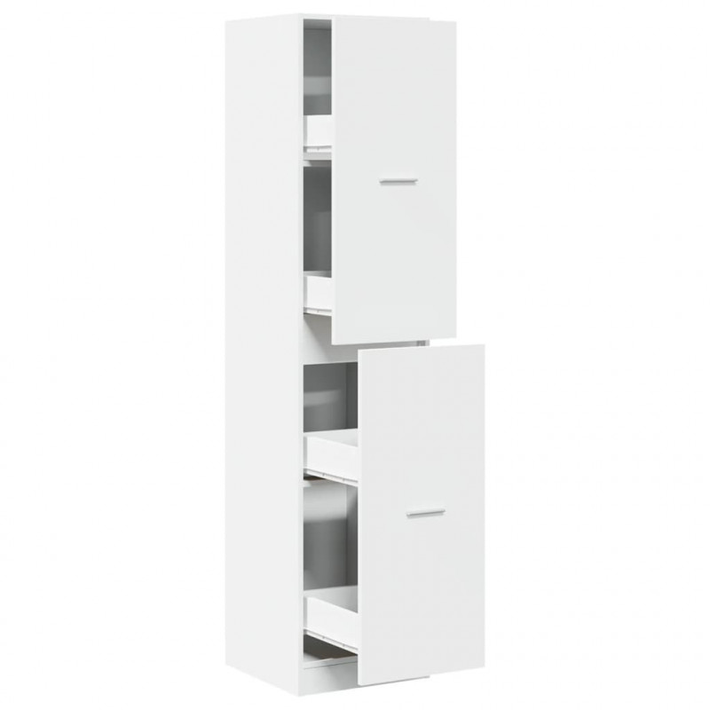 Szafka apteczna, biała, 40x41x174,5 cm, materiał drewnopochodny