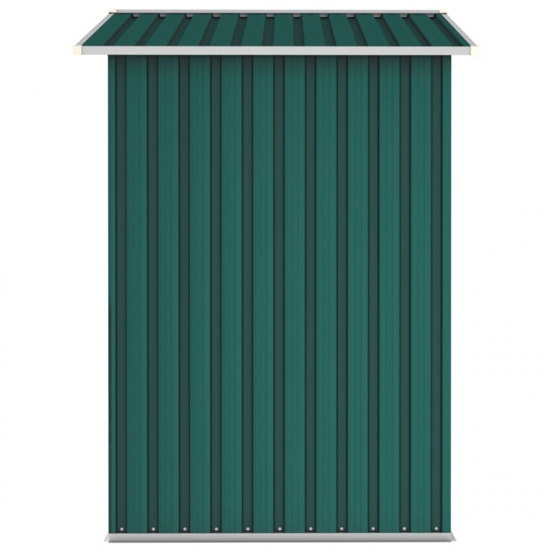 Szopa ogrodowa, zielona, 205x129x183 cm, stal galwanizowana