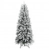 Sztuczna choinka, ośnieżona, 150 lampek LED, 120 cm