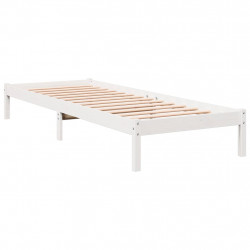 Dłuższe łóżko bez materaca, 100x220 cm, lite drewno sosnowe