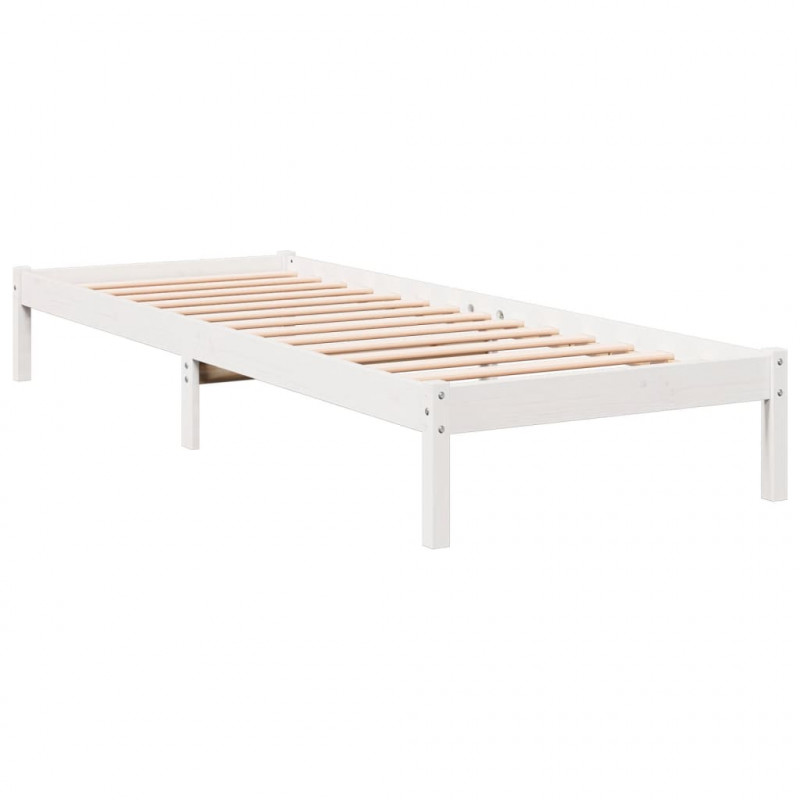 Dłuższe łóżko bez materaca, 100x220 cm, lite drewno sosnowe