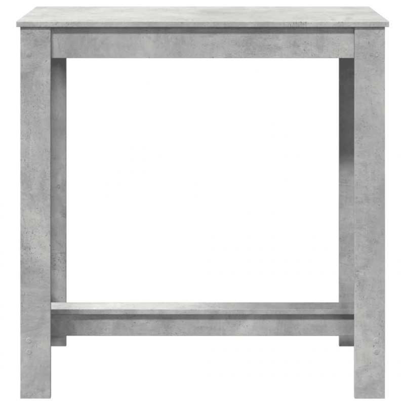 Stolik barowy, szarość betonu, 102x50x103,5 cm