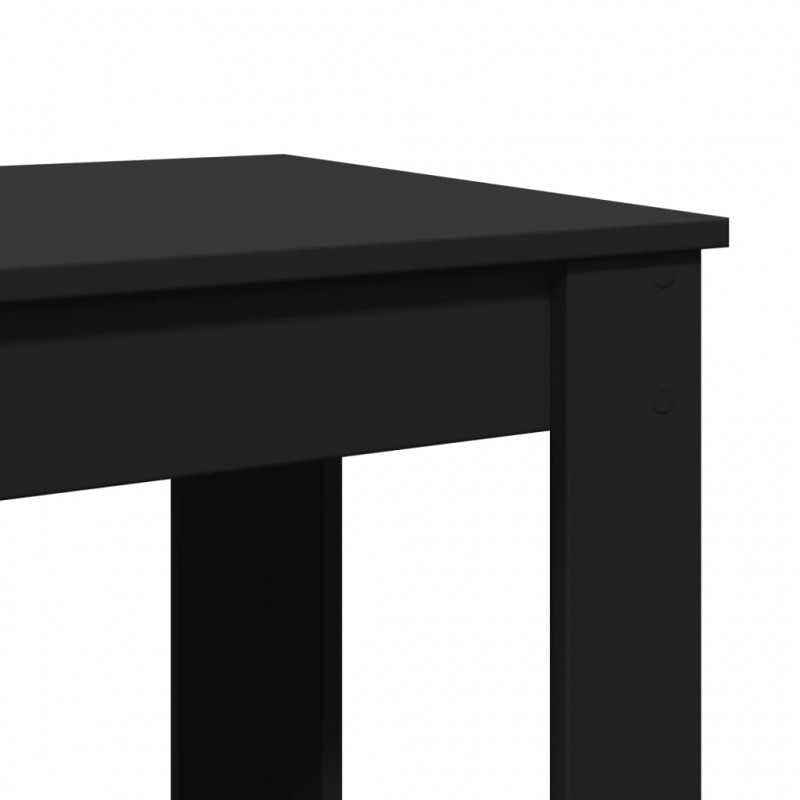 Stolik barowy, czarny, 102x50x103,5 cm, materiał drewnopochodny
