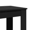 Stolik barowy, czarny, 102x50x103,5 cm, materiał drewnopochodny