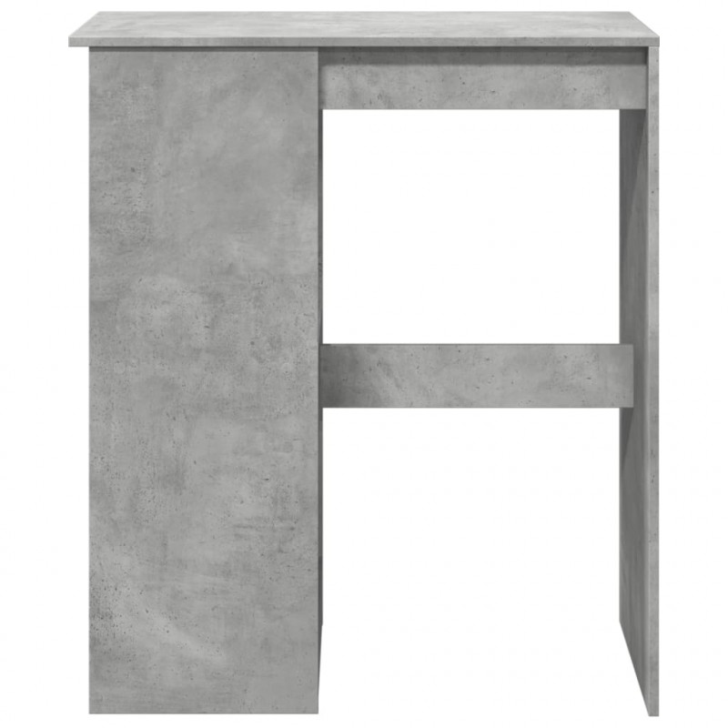 Stolik barowy z przegródkami, szarość betonu, 90x47,5x103,5 cm