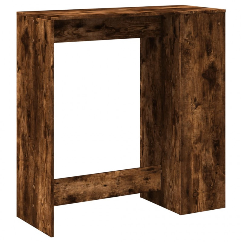 Stolik barowy z przegrodami, przydymiony dąb, 101x40x103,5 cm