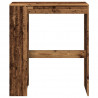 Stolik barowy z przegrodami, stare drewno, 90x40x103,5 cm