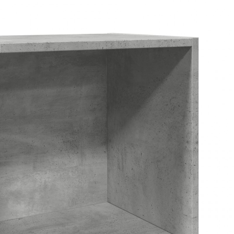 Regał na książki, szarość betonu, 40x30x114 cm