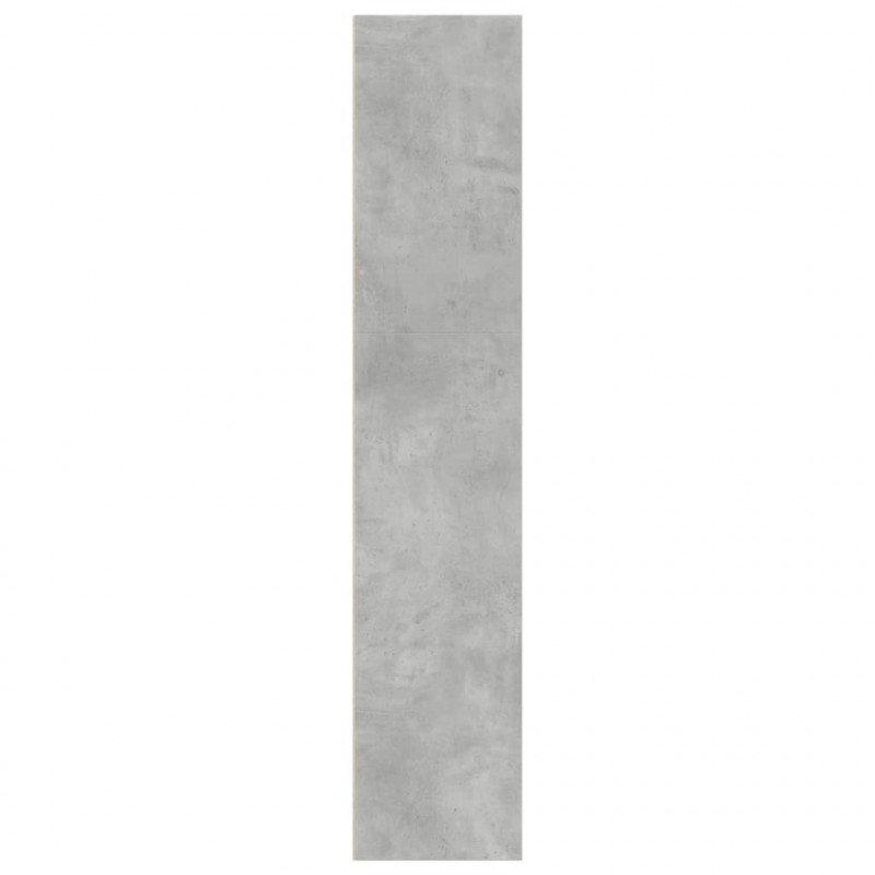 Regał na książki, szarość betonu, 40x30x152 cm