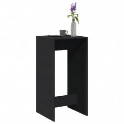 Stolik barowy, czarny, 51x50x103,5 cm, materiał drewnopochodny