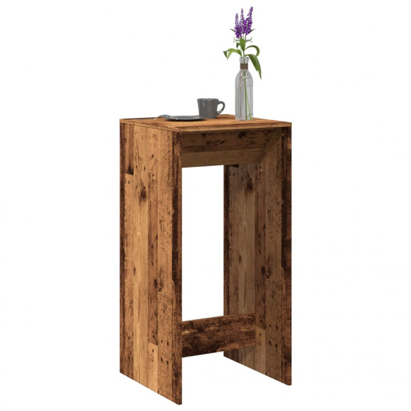 Stolik barowy, stare drewno, 51x50x103,5cm