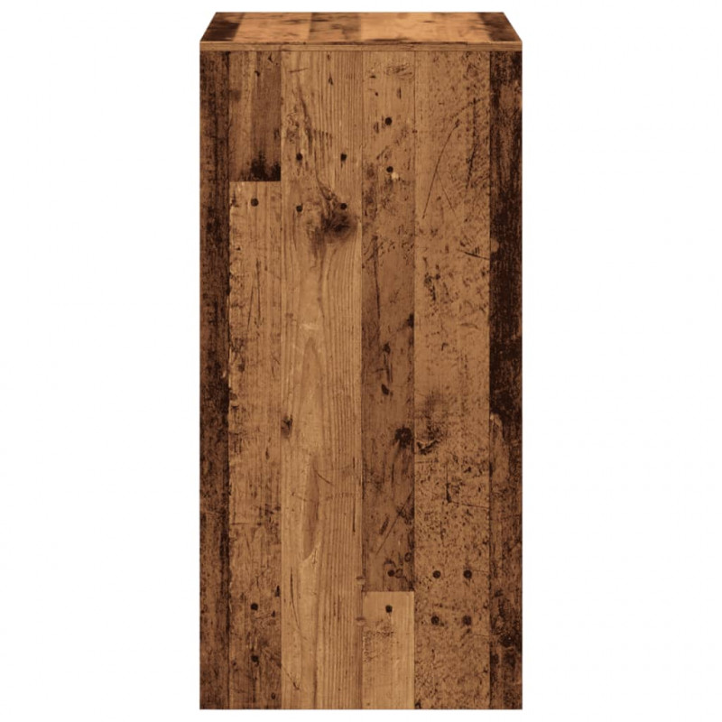Stolik barowy, stare drewno, 51x50x103,5cm