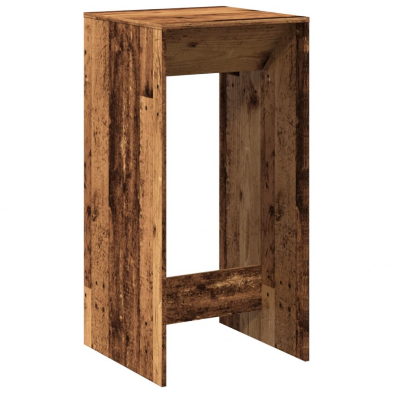 Stolik barowy, stare drewno, 51x50x103,5cm