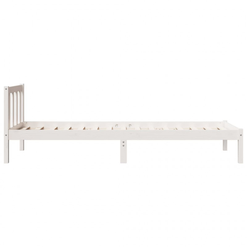 Dłuższe łóżko bez materaca, 90x210 cm, lite drewno sosnowe
