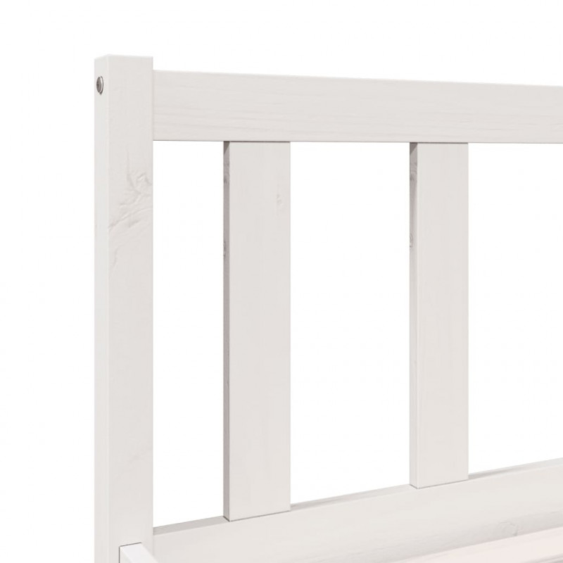 Dłuższe łóżko bez materaca, 90x210 cm, lite drewno sosnowe