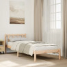 Dłuższe łóżko bez materaca, 90x220 cm, lite drewno sosnowe