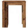 Stolik barowy z półkami, stare drewno, 95x47x103,5 cm