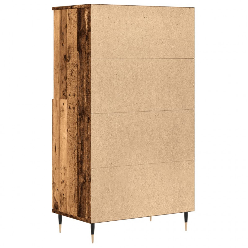 Wysoka szafka, stare drewno, 60x36x110 cm