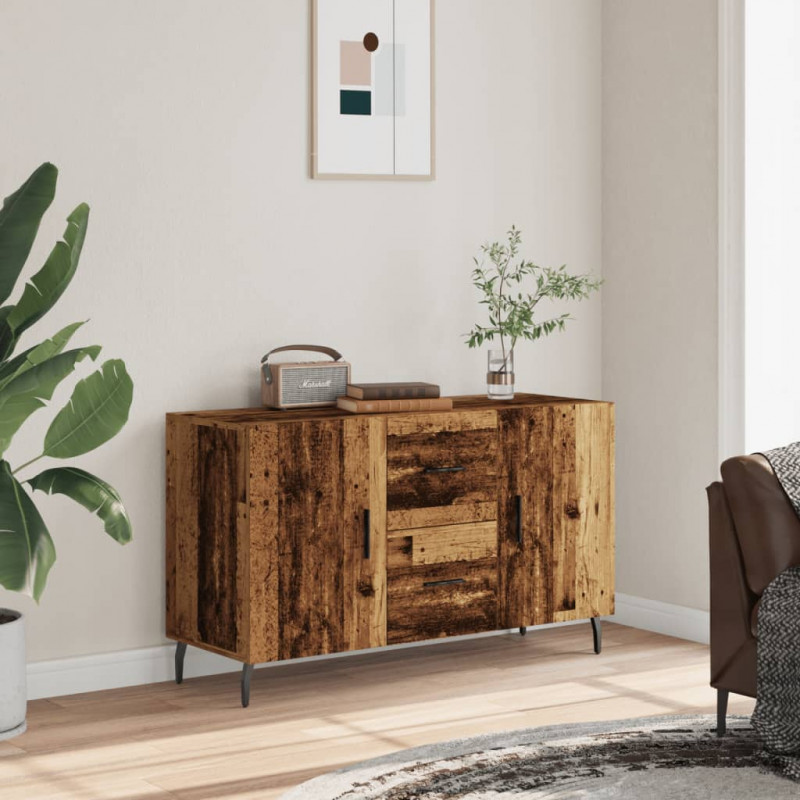 Komoda, stare drewno, 100x36x60 cm, materiał drewnopochodny