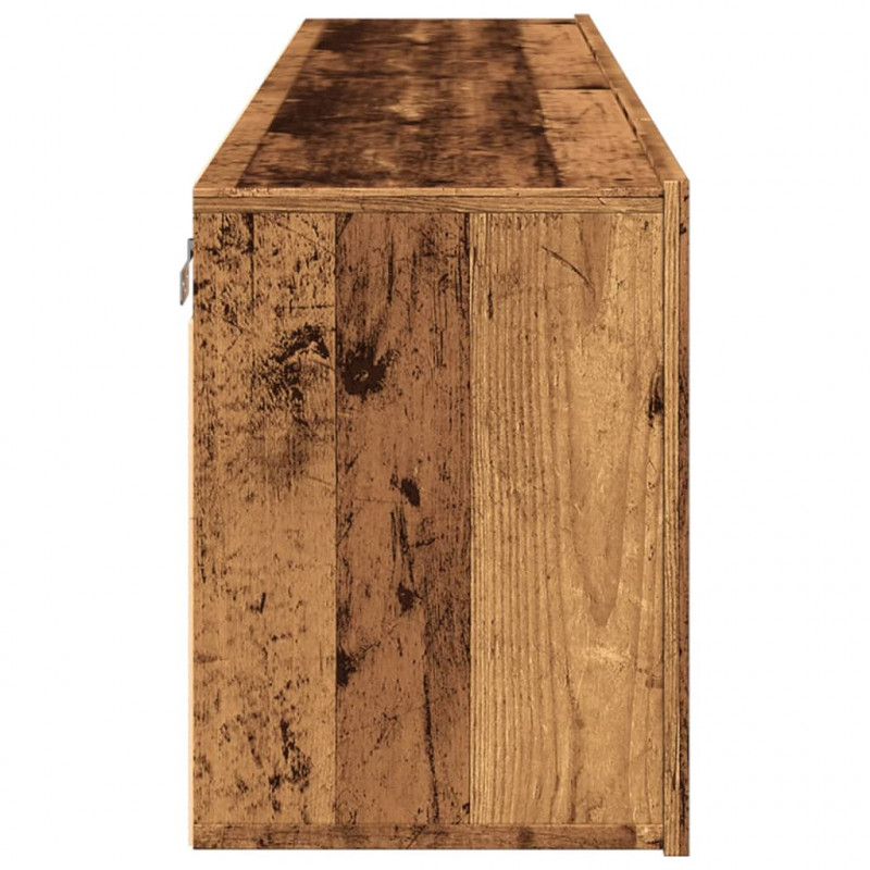 Ścienne szafki TV, 2 szt., stare drewno, 80x30x41 cm