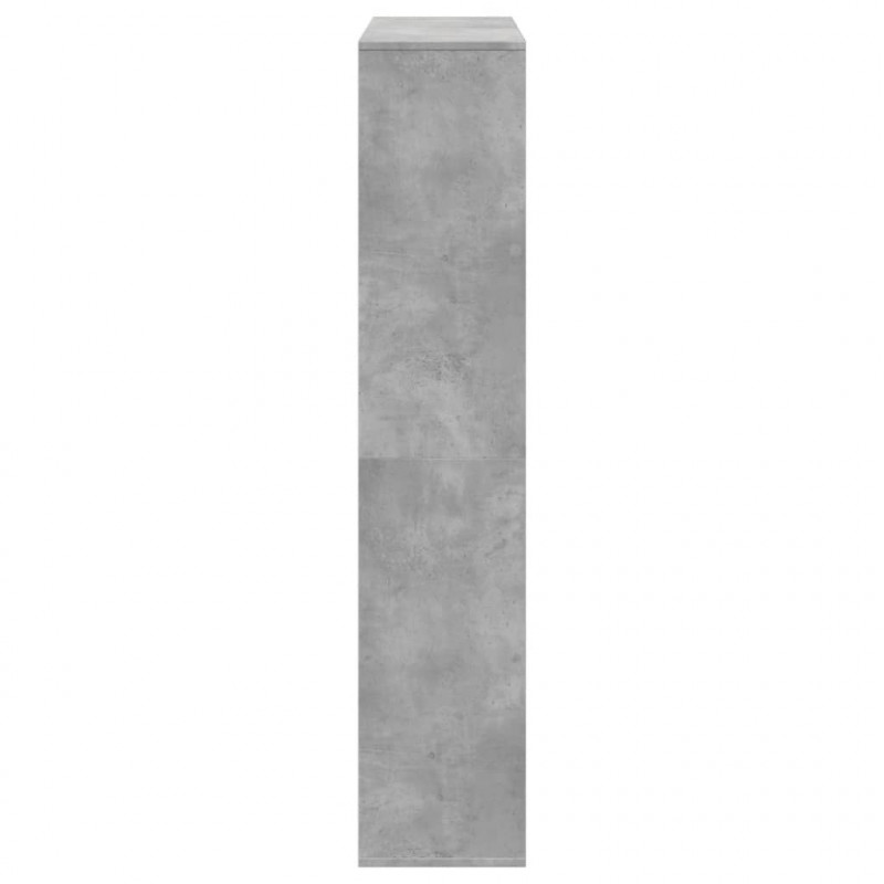 Regał, szarość betonu, 102x29x143 cm, materiał drewnopochodny