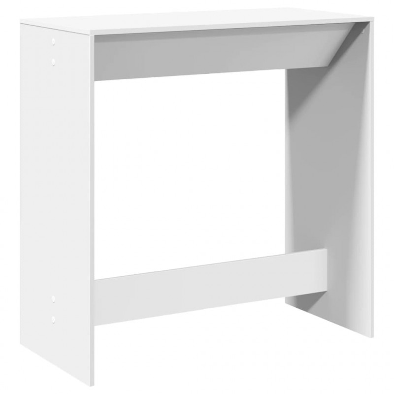 Stolik barowy, biały, 102x50x103,5 cm, materiał drewnopochodny