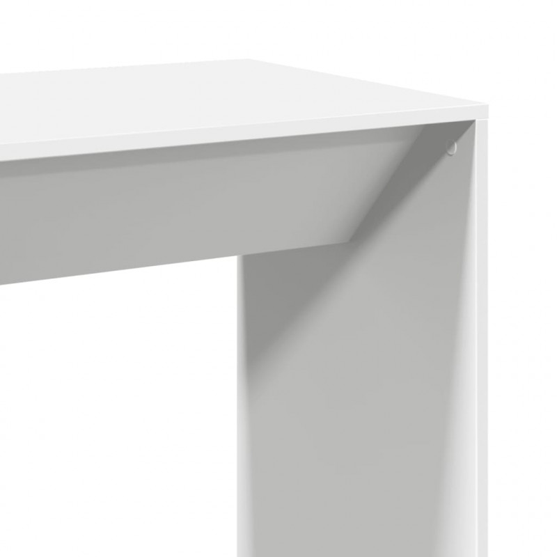 Stolik barowy, biały, 102x50x103,5 cm, materiał drewnopochodny