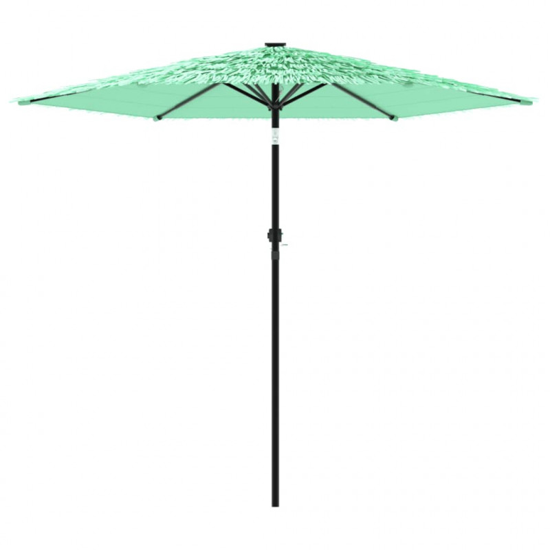 Parasol ogrodowy na stalowym słupku, zielony, 223x223x213 cm