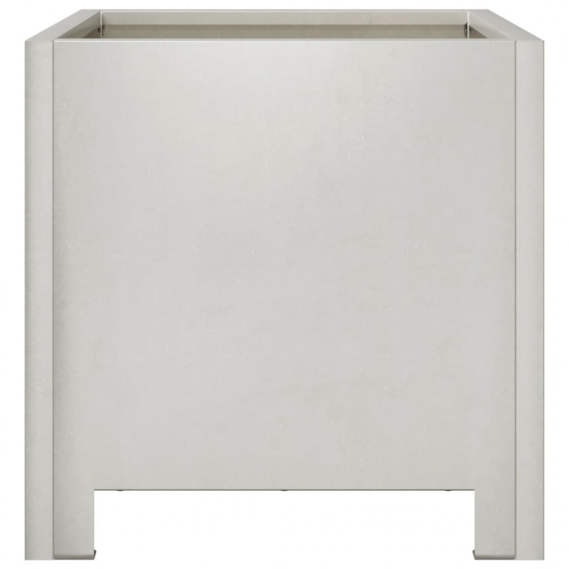 Donice ogrodowe, 2 szt., 30x30x30 cm, stal nierdzewna