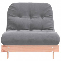 Sofa rozkładana futon, z materacem, 90x206x11 cm, daglezjowa