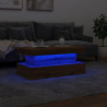 Stolik kawowy z oświetleniem LED, dąb artisian, 90x50x40 cm
