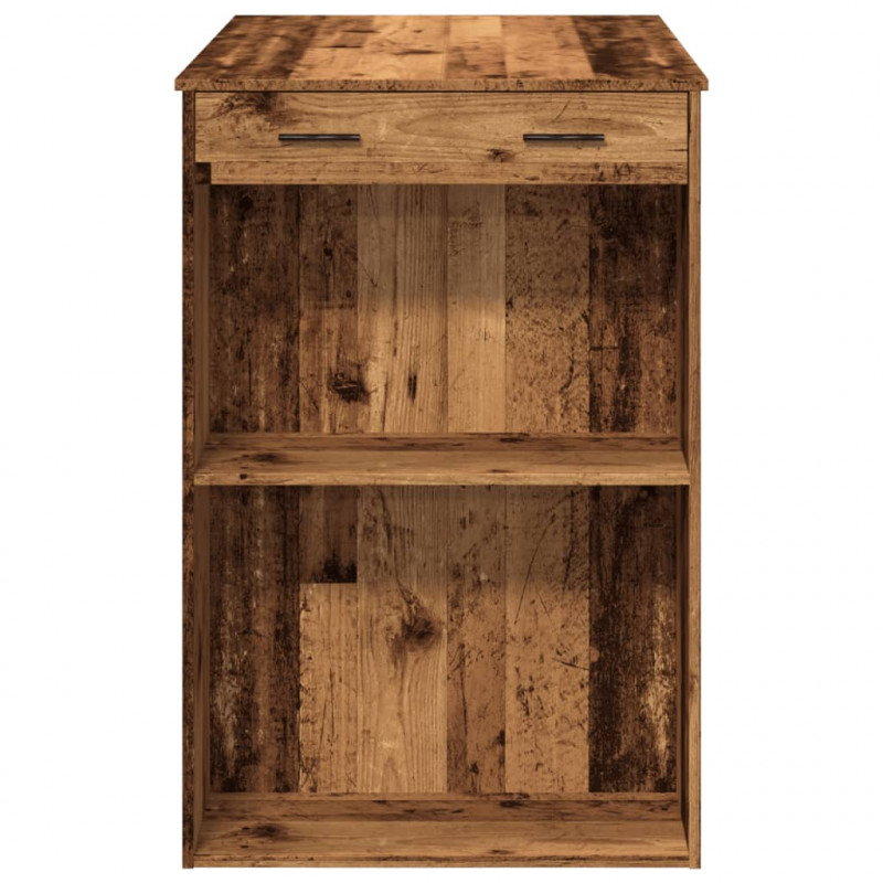 Stolik barowy, stare drewno, 102x70x103,5 cm