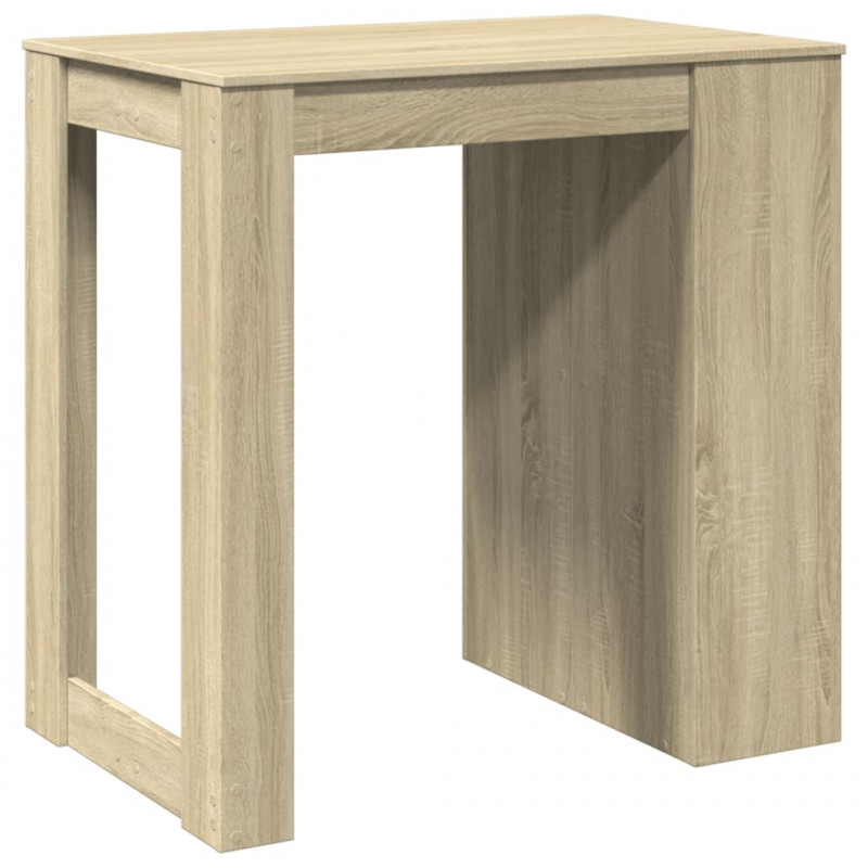 Stolik barowy, dąb sonoma, 102x70x103,5 cm